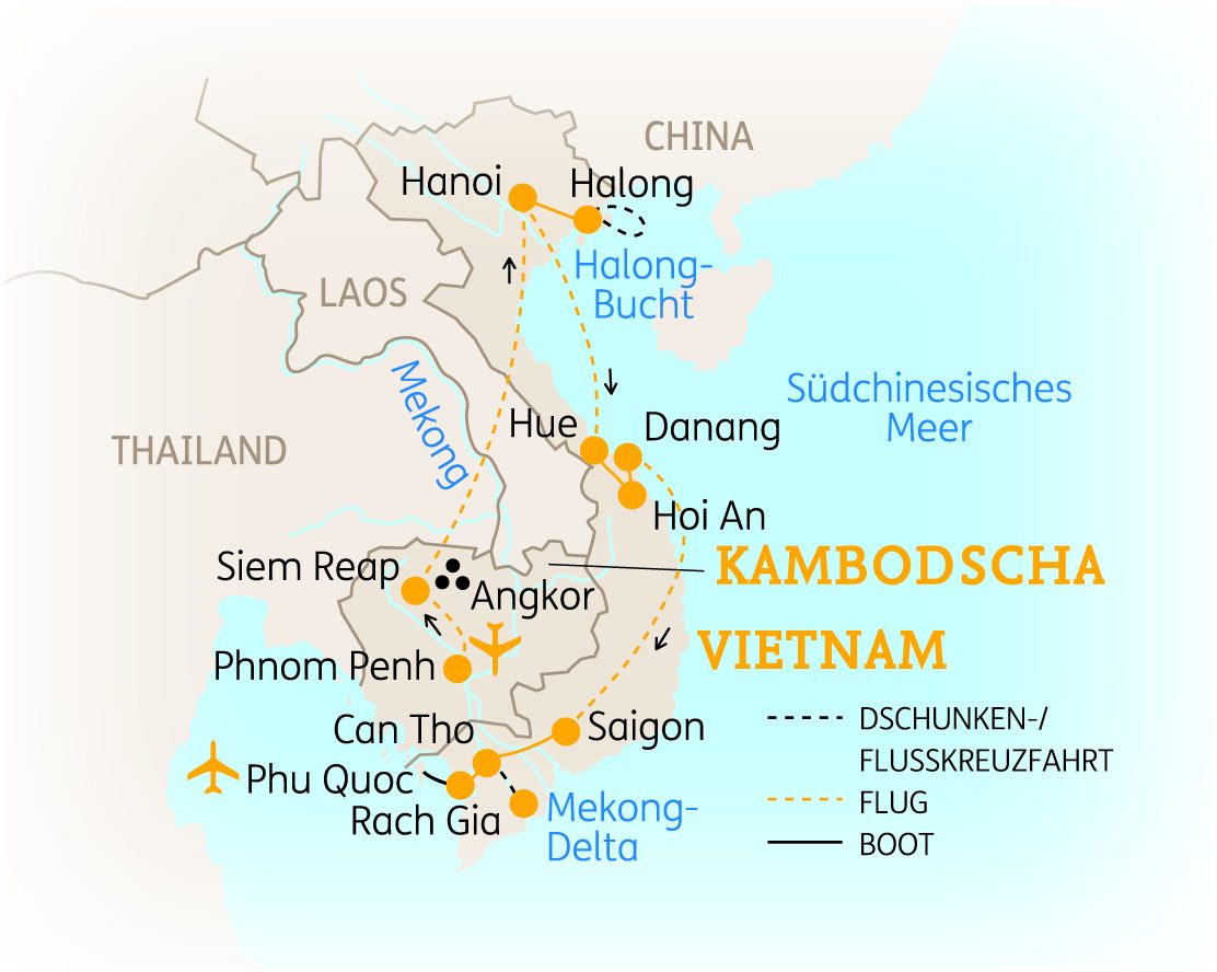 Weiterreise nach Halong – Vietnam & Kambodscha: Die ausführliche Reise
