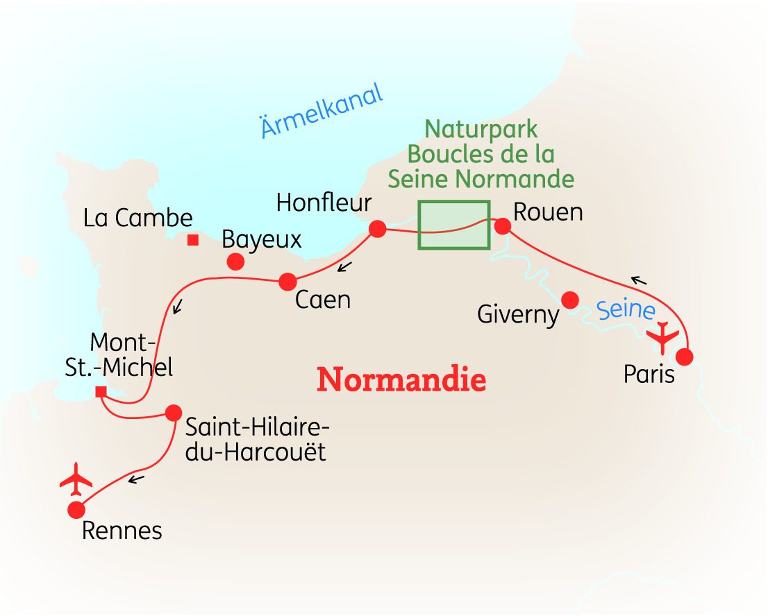 Abreise – Normandie: Kultur & Genuss