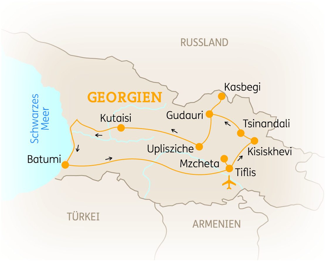 Höhlenstadt Uplisziche – Georgien: Höhepunkte