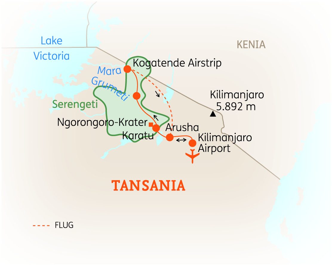 Zurück nach Arusha – Tansania : zur großen Tierwanderung