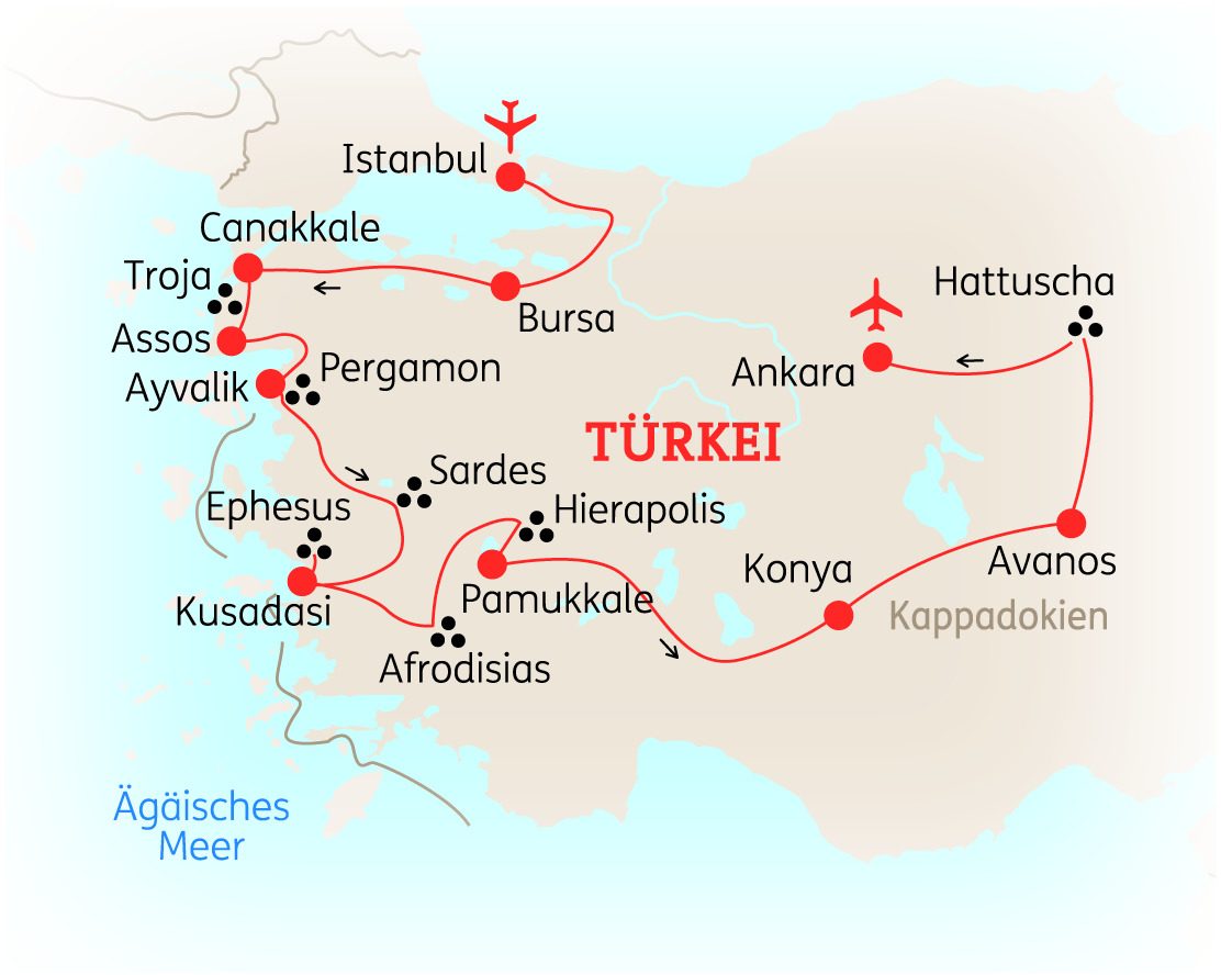 Zwischen Pergamon und Ägäis – Türkei: die ausführliche Reise