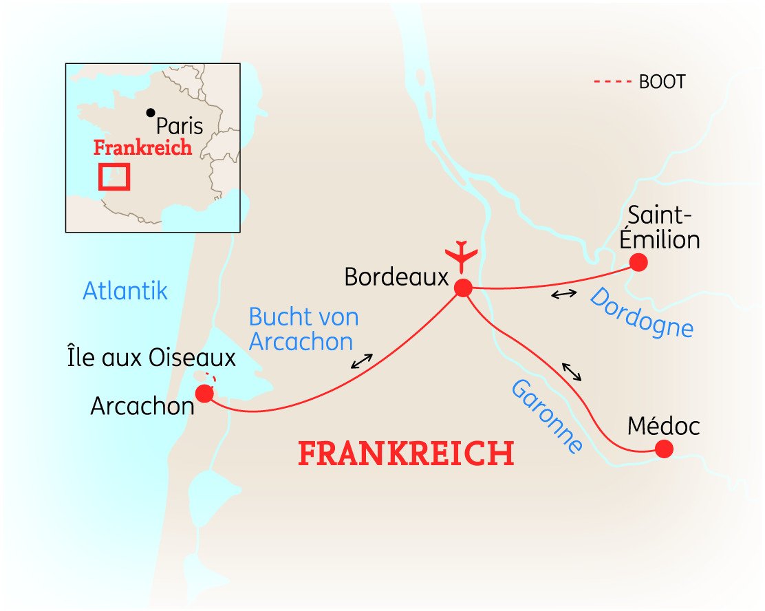 Bucht von Arcachon – Bordeaux & Atlantik: Genussreise durch Bordeaux – zwischen Wein und Atlantik